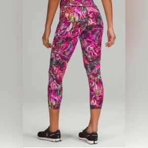 NWOT Lululemon Base Pace High-Rise Running Tight 25"  Pink Multi  SZ 18